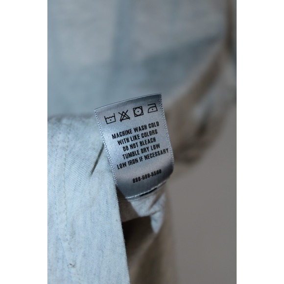 Buck Mason Men's Large Beige Crew Neck Curve Hem T-Shirt - Picture 9 of 12